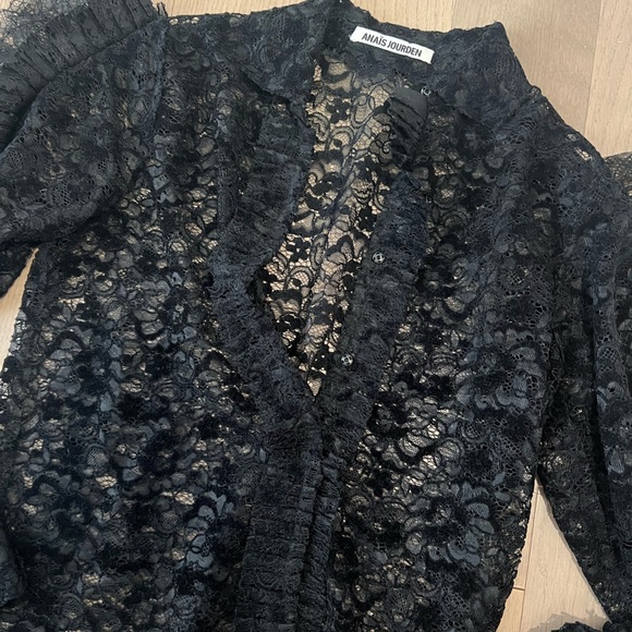 Anaïs Jourden Black Lace Top - Picture 6 of 8